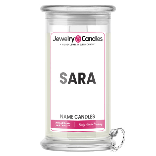 SARA Name Jewelry Candles