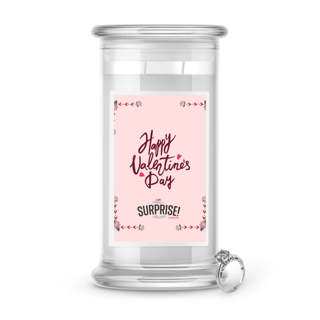 Happy Valentine's Day | Valentine's Day Surprise Jewelry Candles