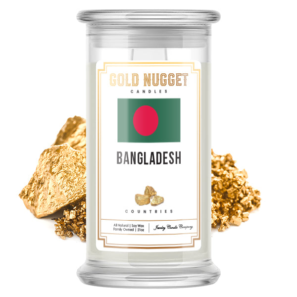 Bangladesh Countries Gold Nugget Candles