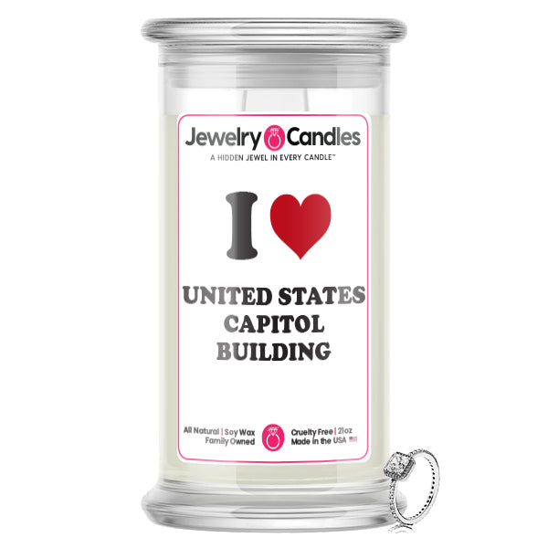 I Love UNITED STATES CAPITOL BUILDING Landmark Jewelry Candles