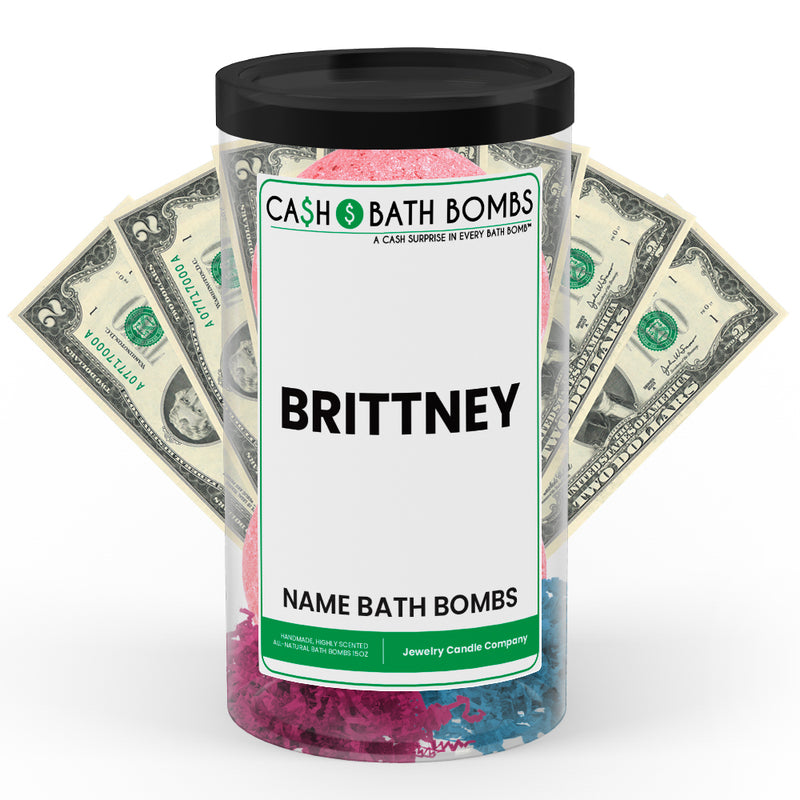 BRITTNEY Name Cash Bath Bomb Tube
