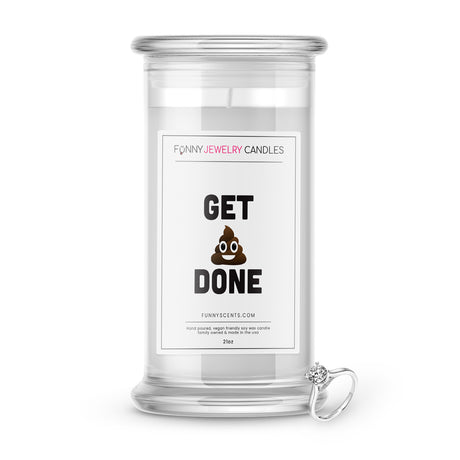 get shit done jewelry funny candle
