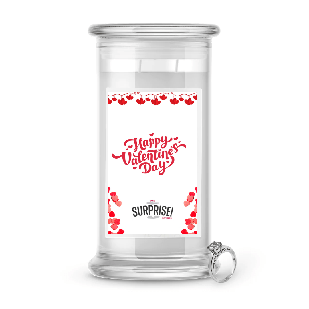 Happy Valentine's Day | Valentine's Day Surprise Jewelry Candles