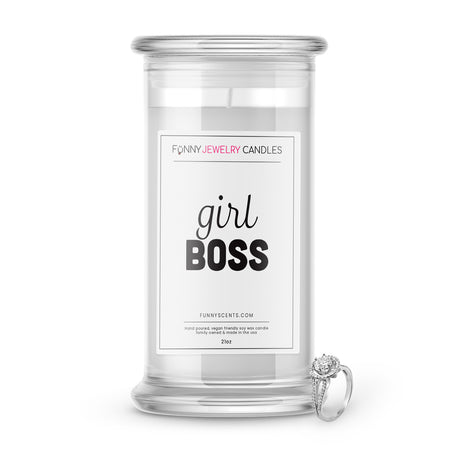 girl boss jewelry funny candle