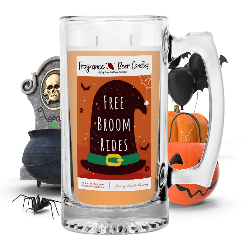 Free broom rides Fragrance Beer Candle