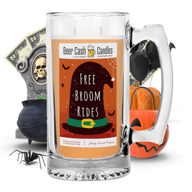 Free broom rides Beer Cash Candle
