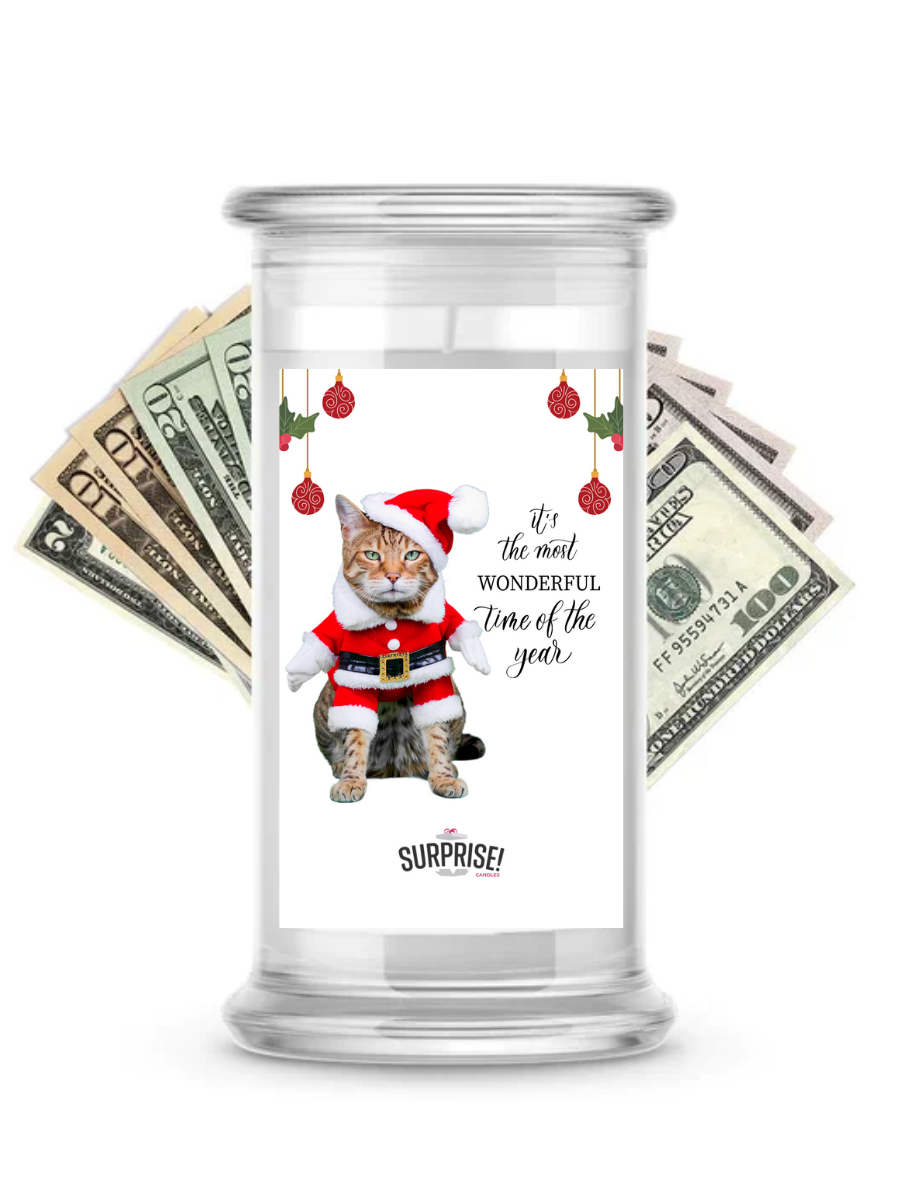 It's the Most wonderful time of the Year | Christmas Surprise Cash Candles