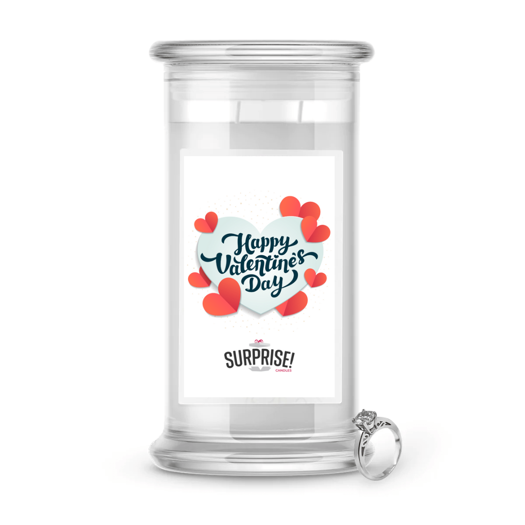 Happy Valentine's Day | Valentine's Day Surprise Jewelry Candles