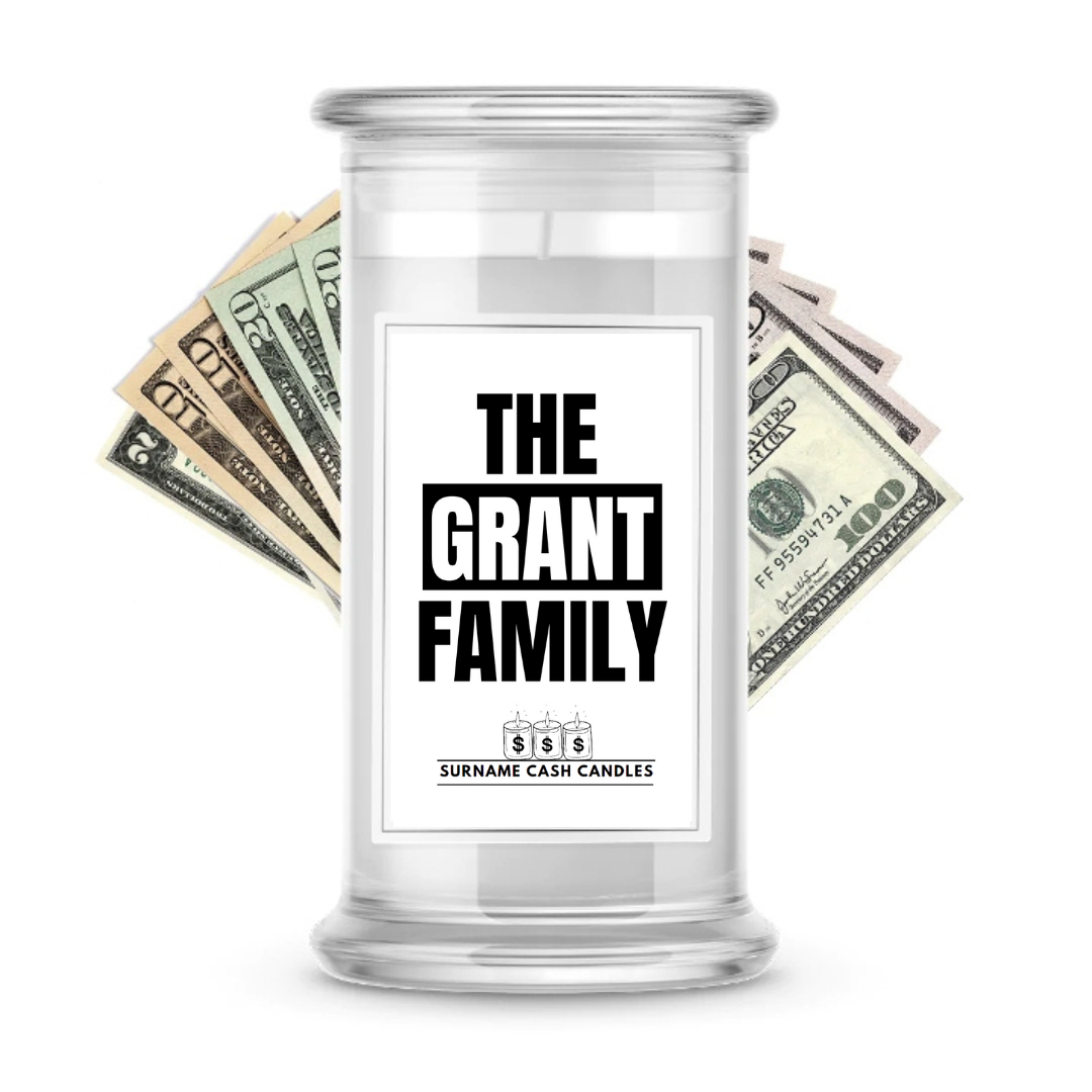 The Grant Family | Surname Cash Candles