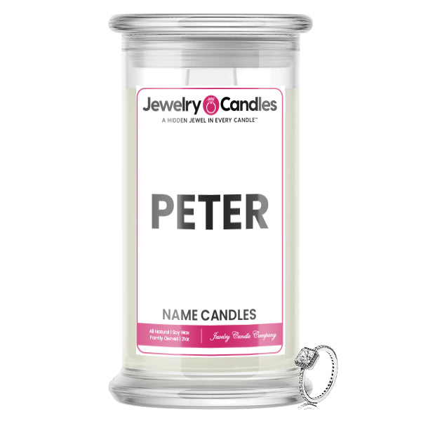 PETER Name Jewelry Candles