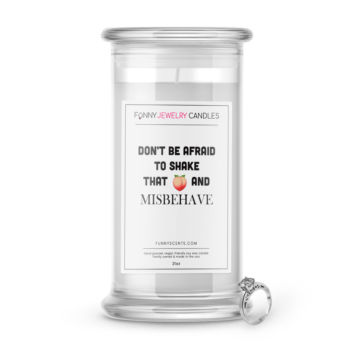 Don't be afraid to shake that butty and misbehave Jewelry Funny Candles