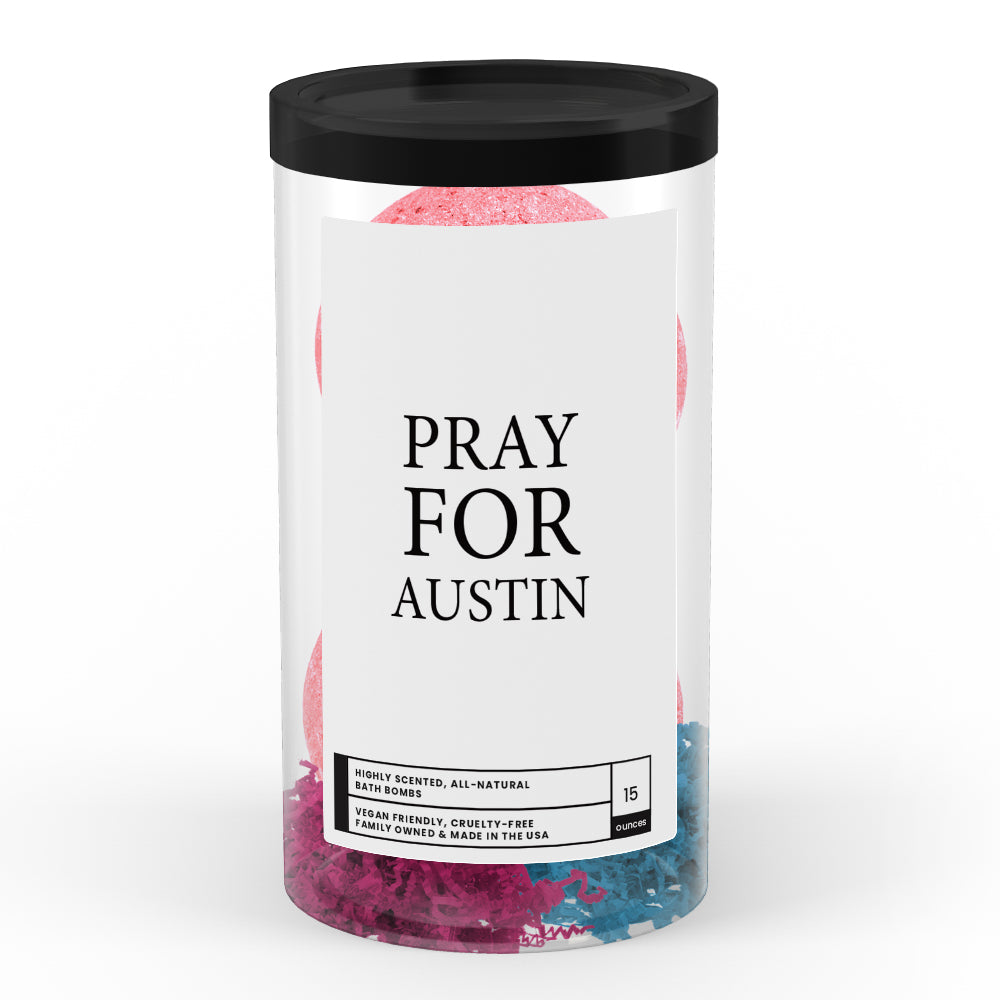 Pray For Austin Bath Bomb Tube