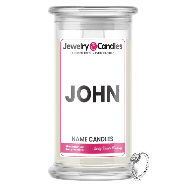 JOHN Name Jewelry Candles