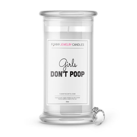 girls dont poop jewelry funny candle