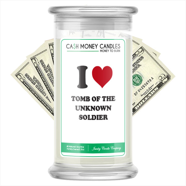I Love TOMB OF THE UNKNOWN SOLDIER Landmark Cash Candles