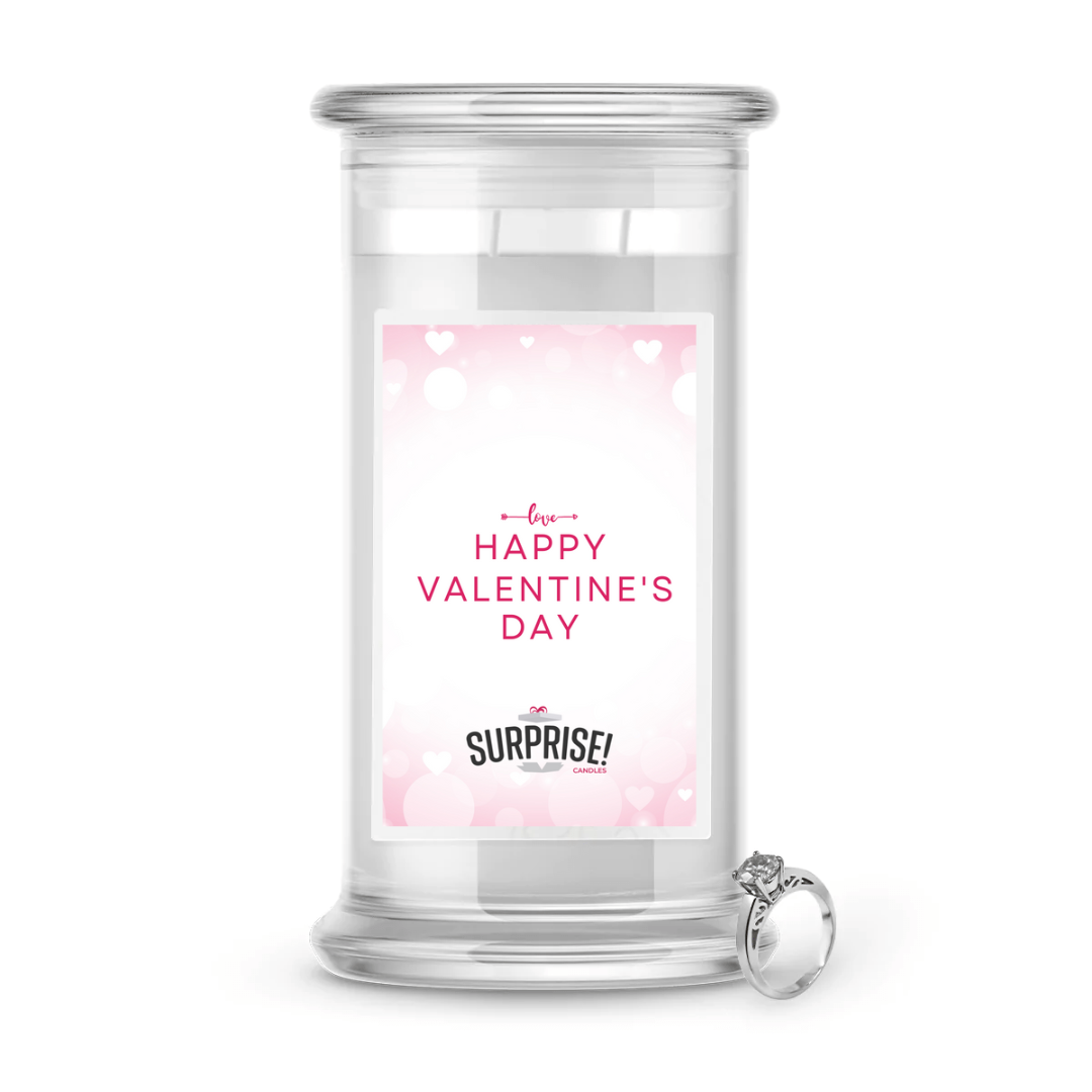 Happy Valentine's Day | Valentine's Day Surprise Jewelry Candles