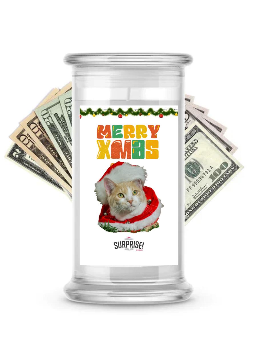 Merry Xmas | Christmas Surprise Cash Candles