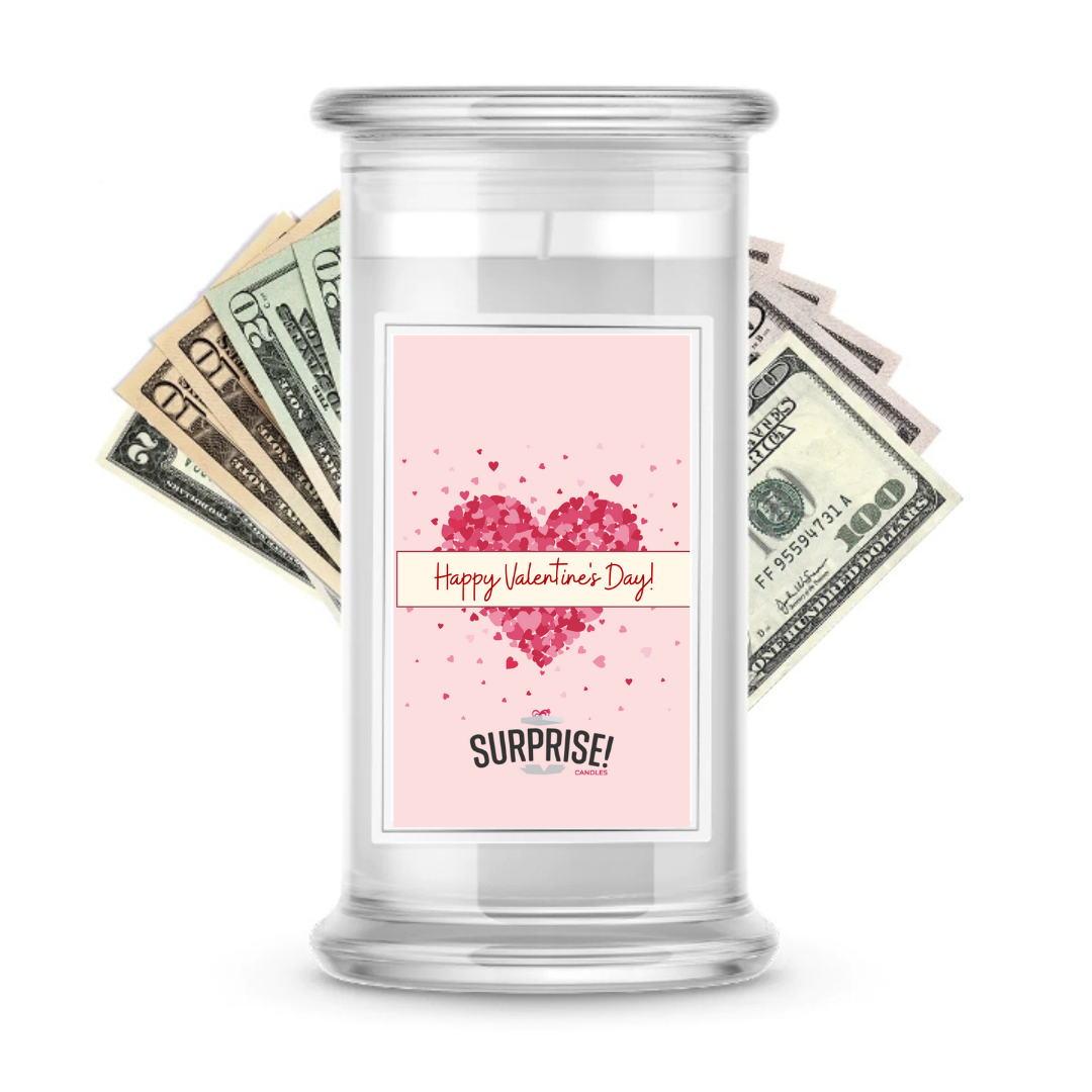 Happy Valentine's Day  | Valentine's Day Surprise Cash Candles