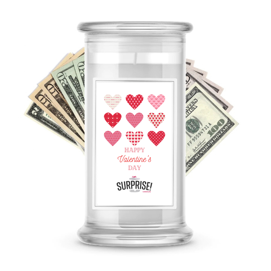 Happy Valentine's Day | Valentine's Day Surprise Cash Candles