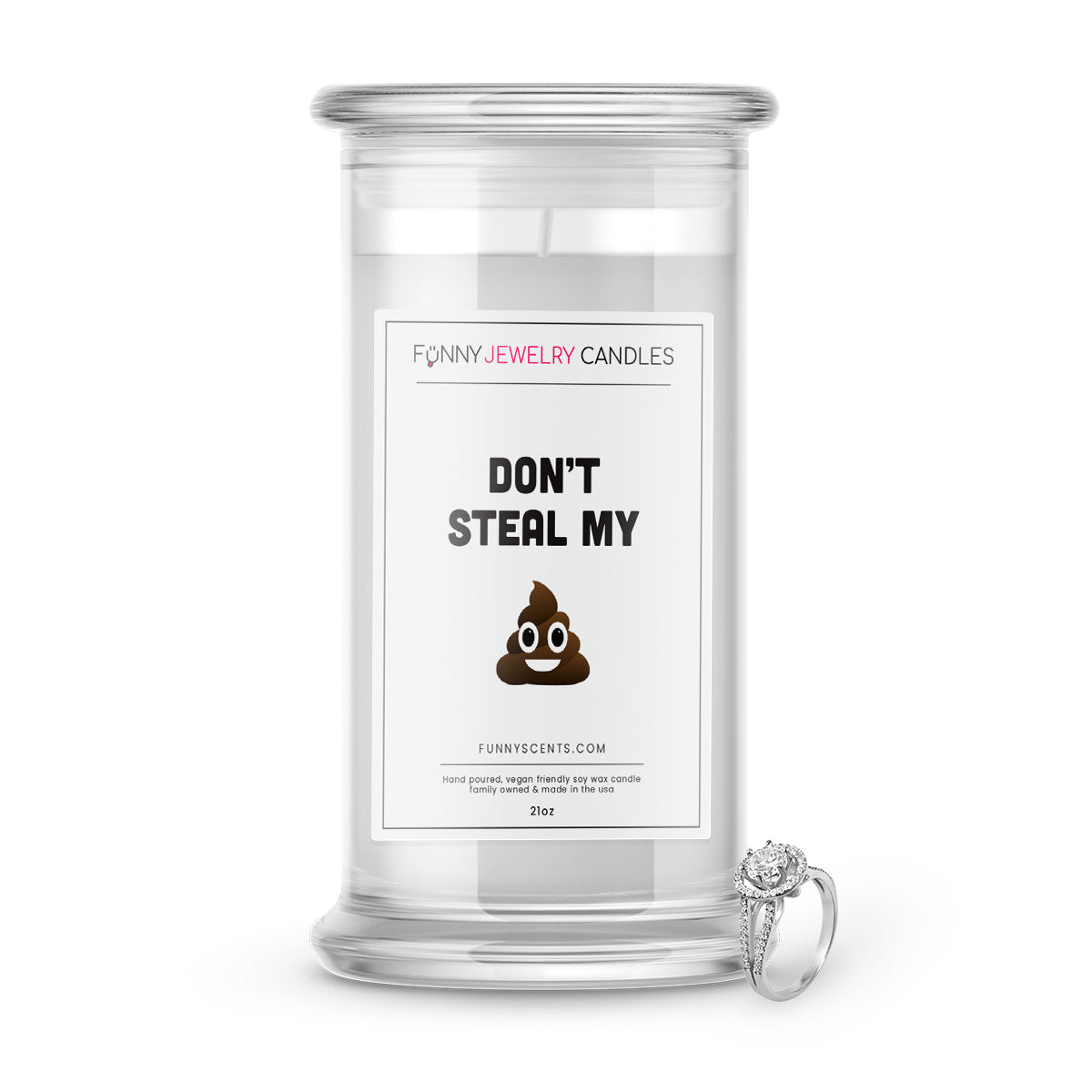 Don't Steal My Shit Jewelry Funny Candles