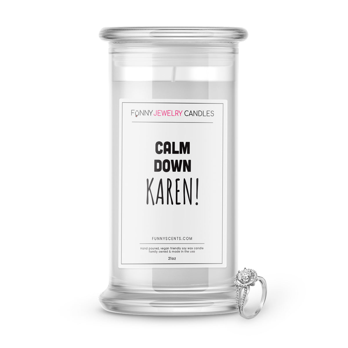 Calm Down Karen! Jewelry Funny Candles