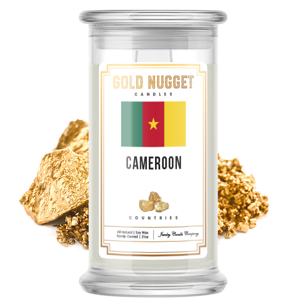 Cameroon Countries Gold Nugget Candles