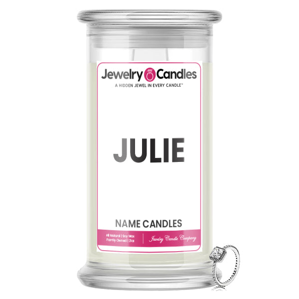 JULIE Name Jewelry Candles