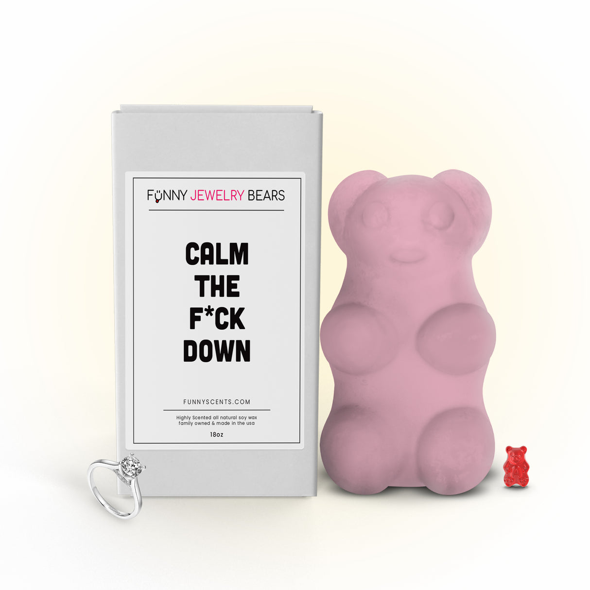 Calm The F*ck Down Funny Jewelry Bear Wax Melts