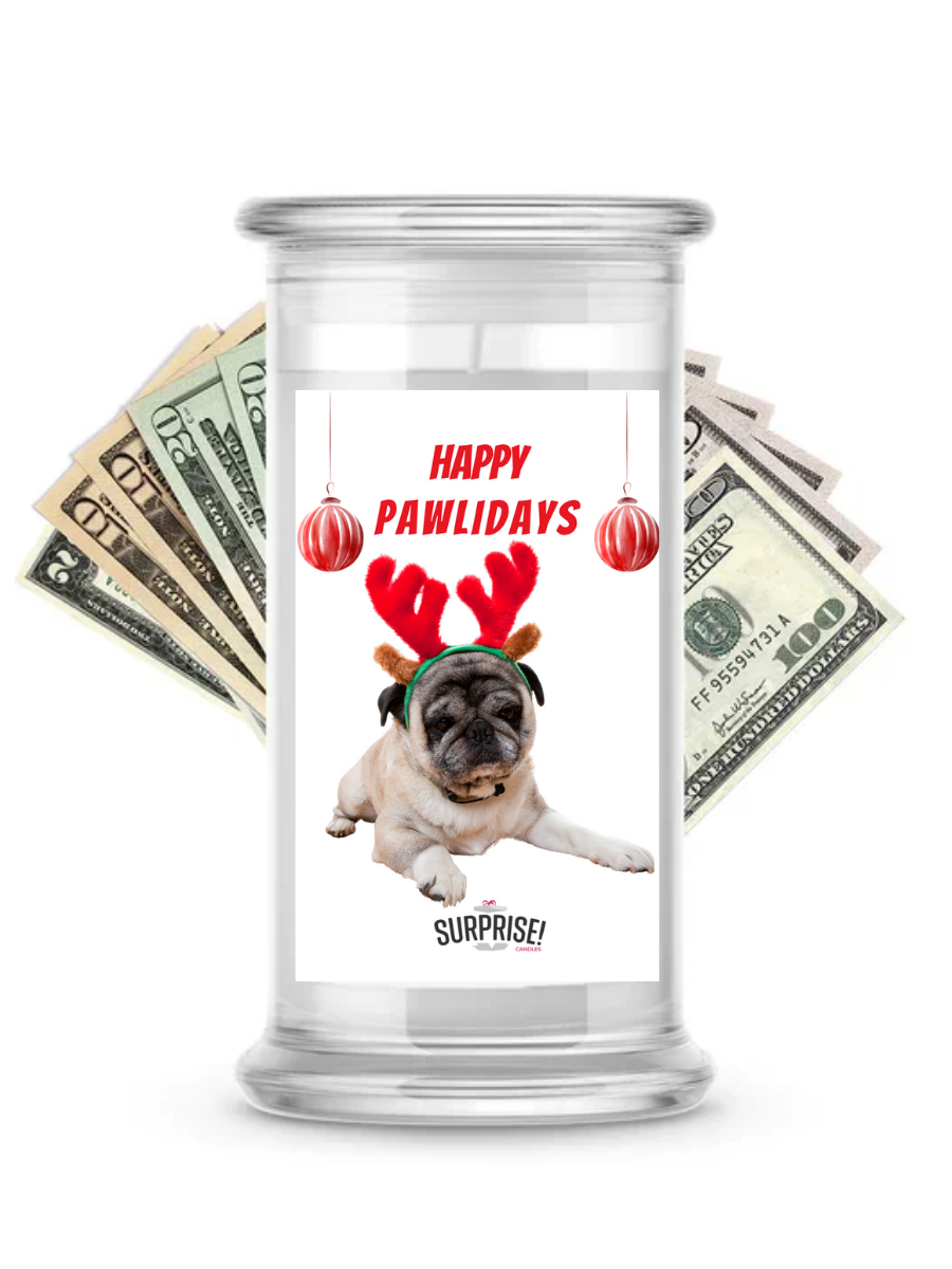 Happy Pawlidays | Christmas Surprise Cash Candles