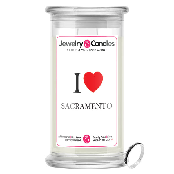 I Love SACRAMENTO Jewelry City Love Candles