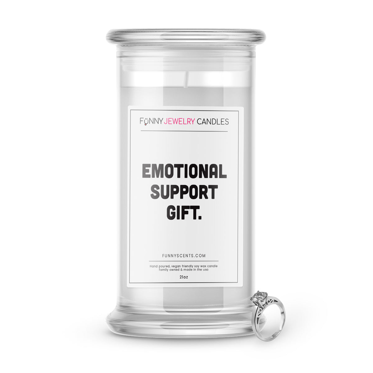 Emotional Support Gift Jewelry Funny Candles