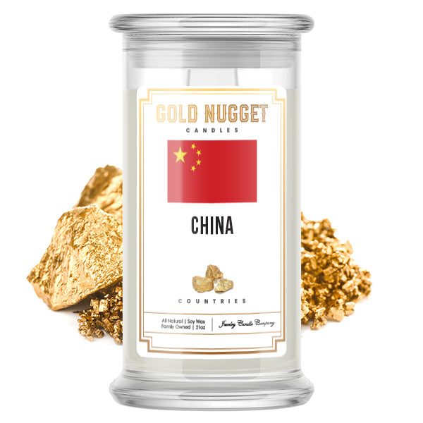 China Countries Gold Nugget Candles