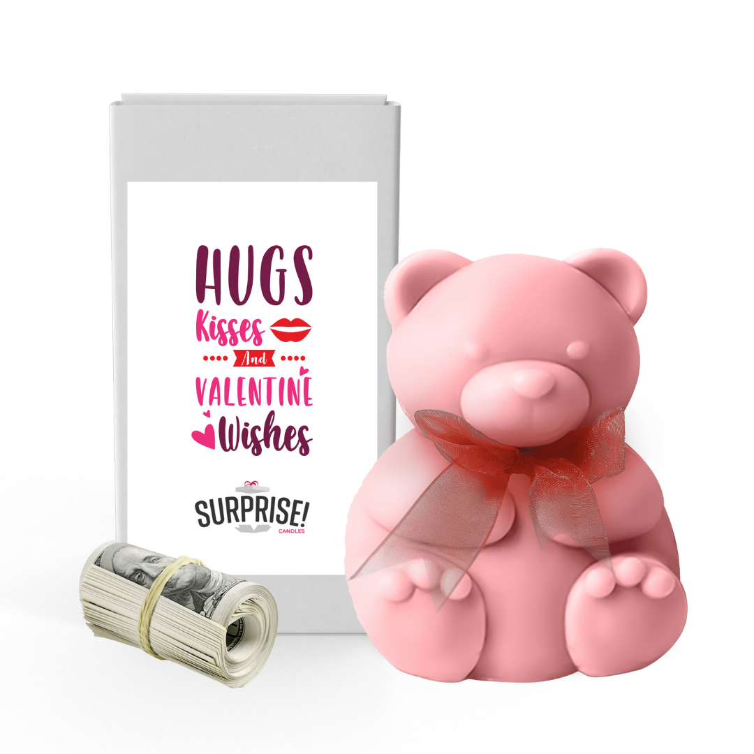 Hugs Kisses and Valentine Wishes | Valentines Day Surprise Cash Money Bear Wax Melts