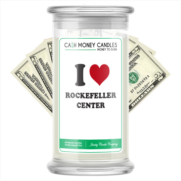 I Love ROCKEFELLER CENTER Landmark Cash Candles