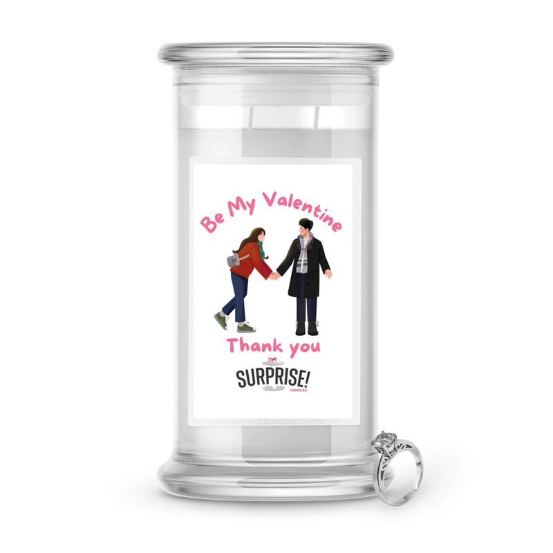 Be My Valentine Thank You  | Valentine's Day Surprise Jewelry Candles