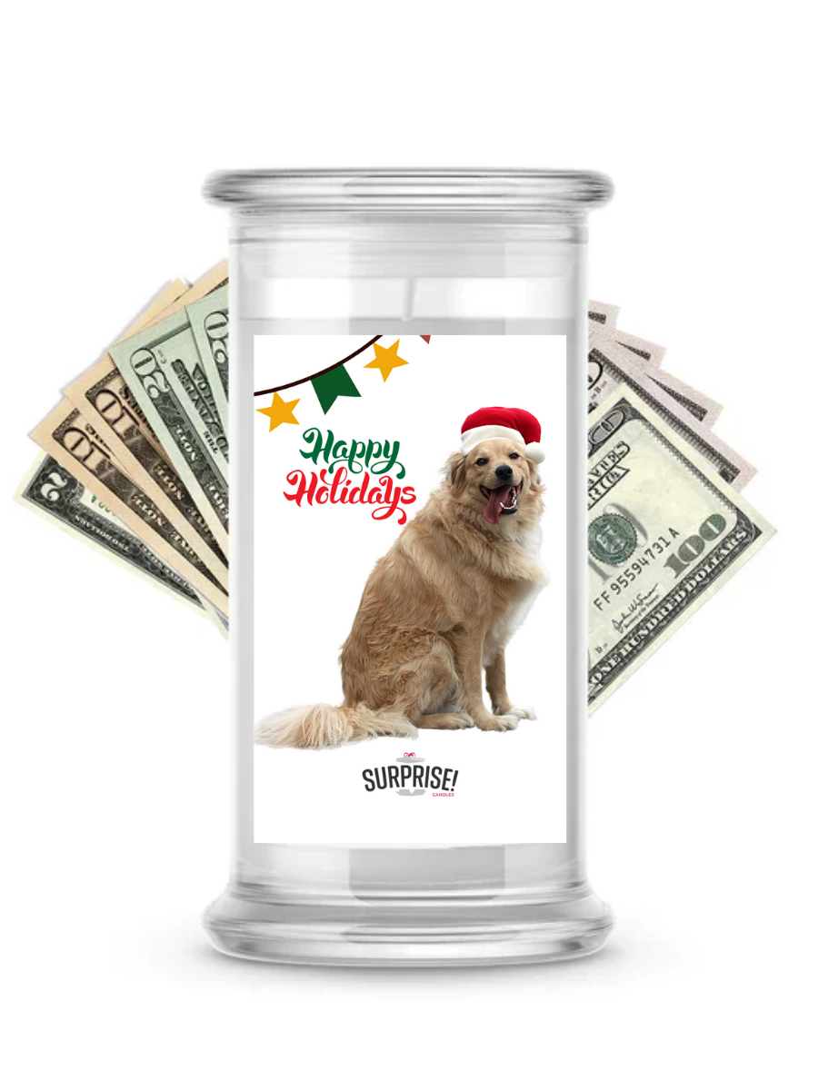 Happy Holidays | Christmas Surprise Cash Candles