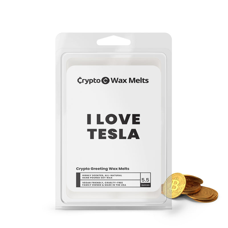 I Love Tesla Crypto Greeting Wax Melts