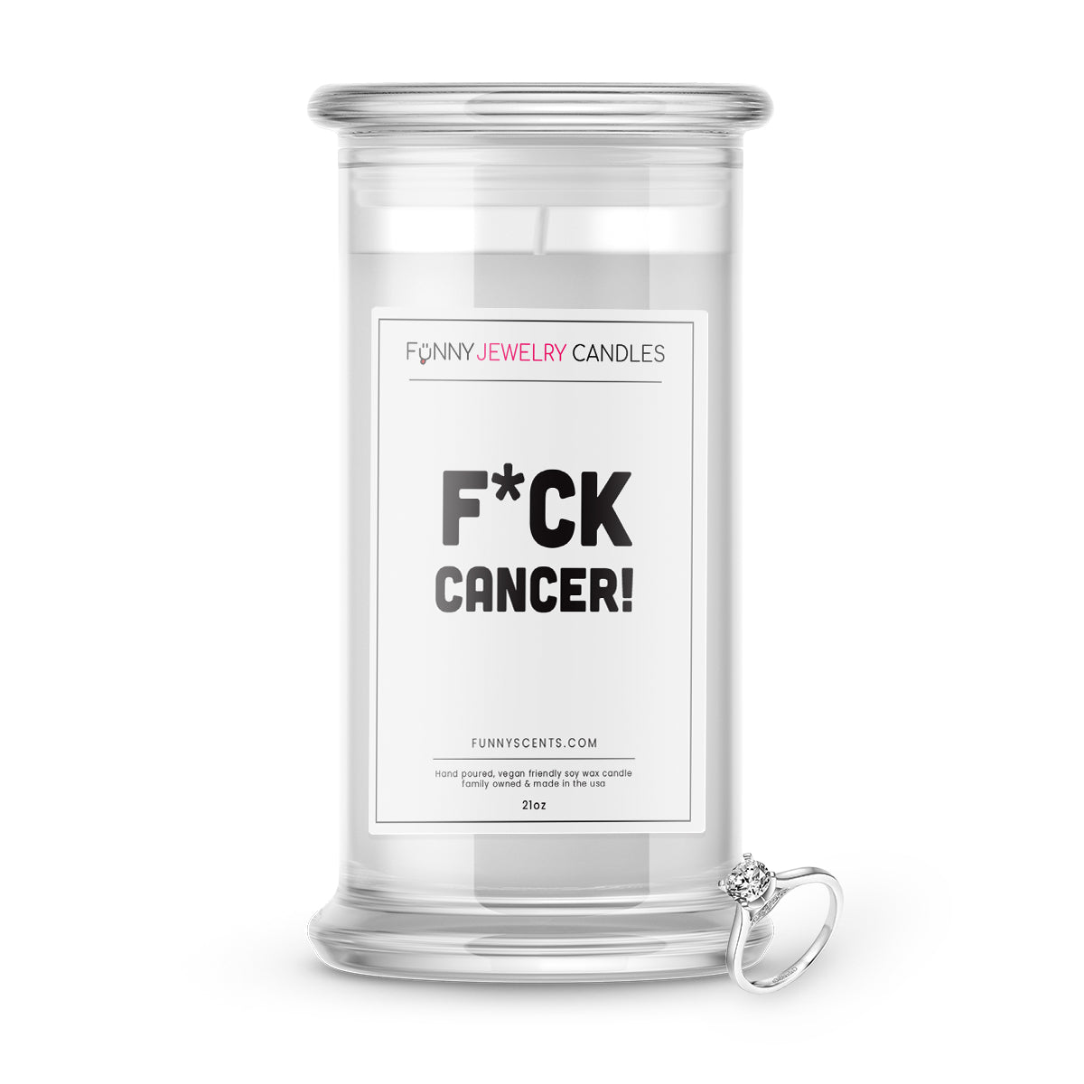 F*ck Cancer! Jewelry Funny Candles