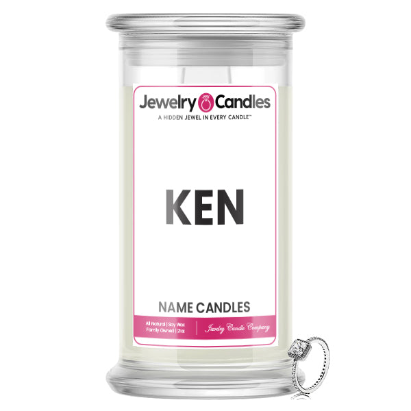 KEN Name Jewelry Candles