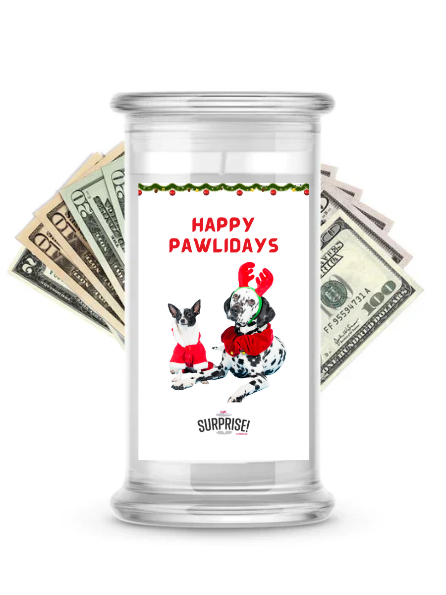 Happy Pawlidays 9 | Christmas Surprise Cash Candles