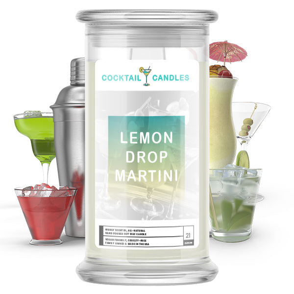 Lemon Drop Martini Cocktail Candle