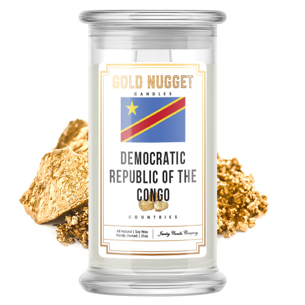 Democratic Republic Of The Congo Countries Gold Nugget Candles
