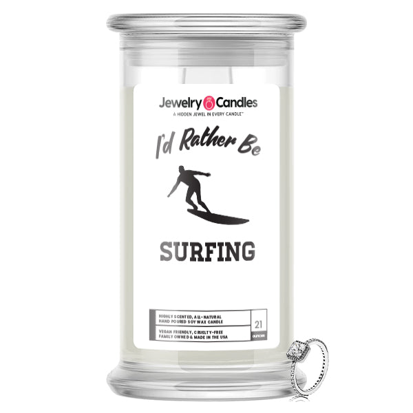 I'd rather be Surfing Jewelry Candles