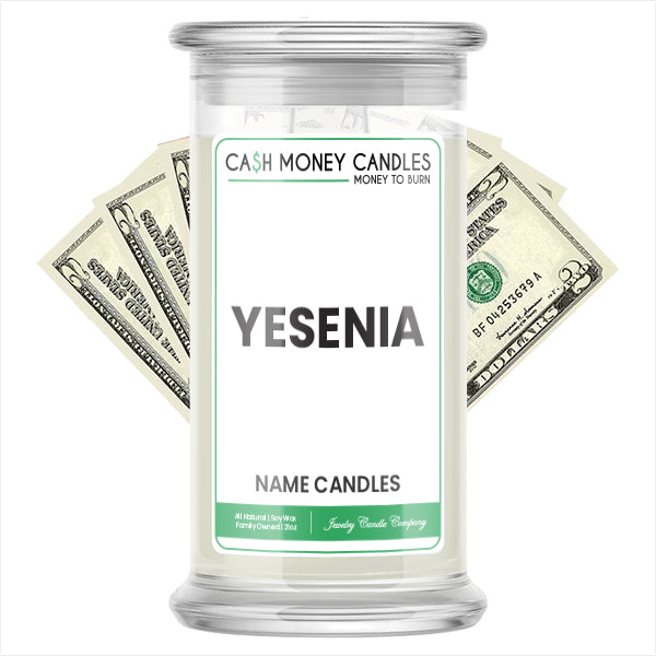 YESENIA Name Cash Candles