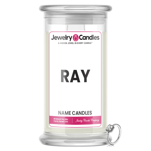 RAY Name Jewelry Candles