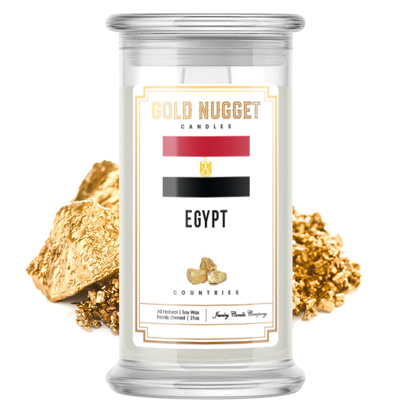 Egypt Countries Gold Nugget Candles