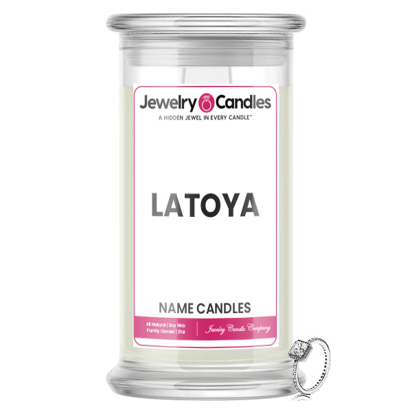 LATOYA Name Jewelry Candles