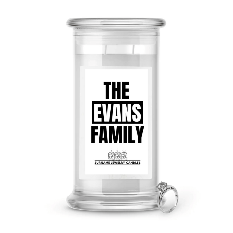 The Evans Family | Surname Jewelry Candles
