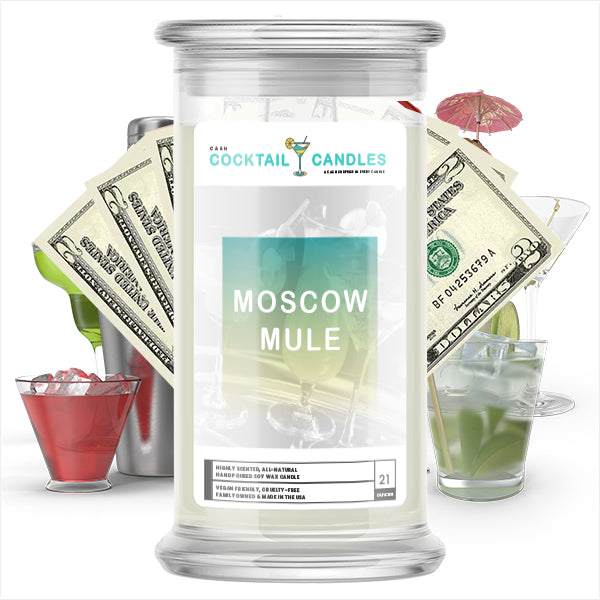 Moscow Mule Cocktail Cash Candle