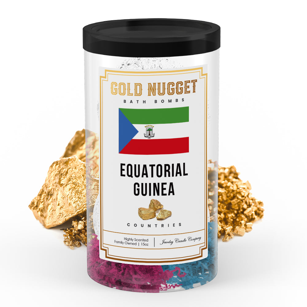 Equatorial Guinea Countries Gold Nugget Bath Bombs
